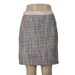 Willi Smith Skirt NEW Sz 4 Mint Green Peach Multi Pencil Poly Acrylic Skirt